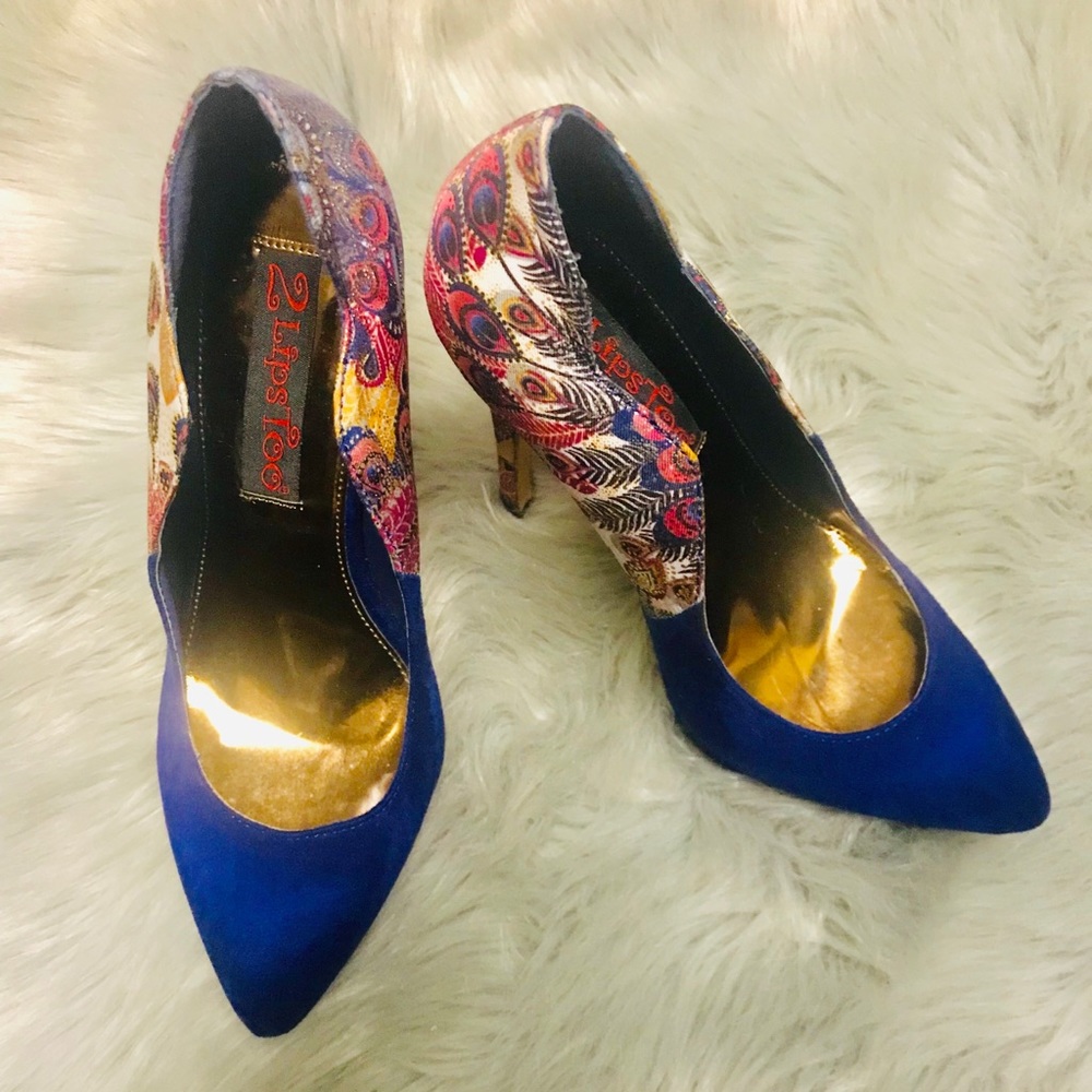 🔥✨Brand New 2 Lips Too Royal Blue Heels✨💥